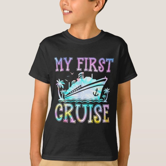 Camiseta My First Cruise Cruise Ship First Time Cruise Vaca (Frente)