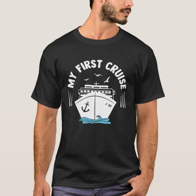 Camiseta My First Cruise Cruising Trip Party Vacation (Frente)