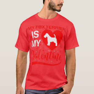 Camiseta My Fo Terrier Is My Valentine Funny Fo Terrier Val