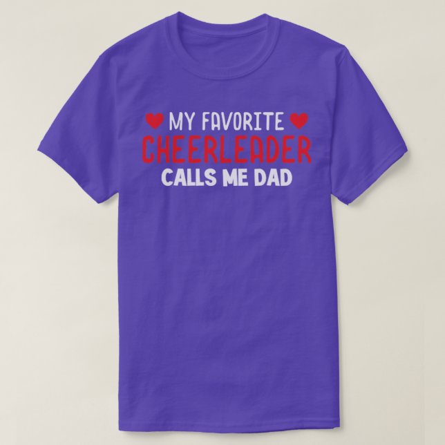 Camiseta My Fvorite Cheerleader Calls Me dAD (Frente do Design)