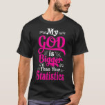 Camiseta My God Is Bigger Than Your Statistics christian te<br><div class="desc">My God Is Bigger Than Your Statistics christian testimony  .statistics,  math,  data,  geek,  nerd,  science,  analytics,  data scientist,  funny,  mathematics,  statistician,  curve,  data nerd,  data science,  dinosaur,  engineer,  equation,  graph,  machine learning,  probability,  programmer,  python</div>