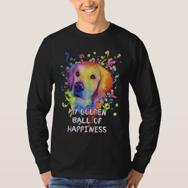 Camiseta My Golden Ball of Happiness Golden Retriever Dog T (Frente)