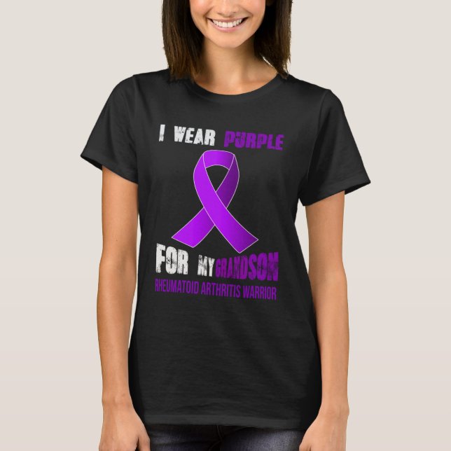 CAMISETA MY GRANDSON  MY RHEUMATOID ARTHRITIS WARRIOR (Frente)