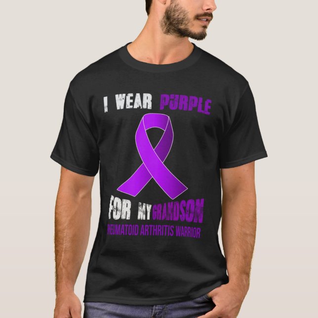 CAMISETA MY GRANDSON  MY RHEUMATOID ARTHRITIS WARRIOR (Frente)