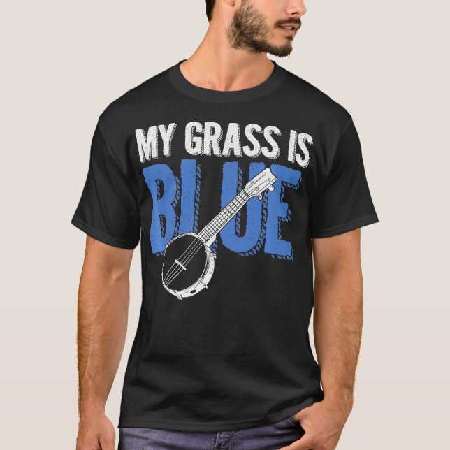 Camiseta My Grass Is Blue Bluegrass American Folk Country (Frente)