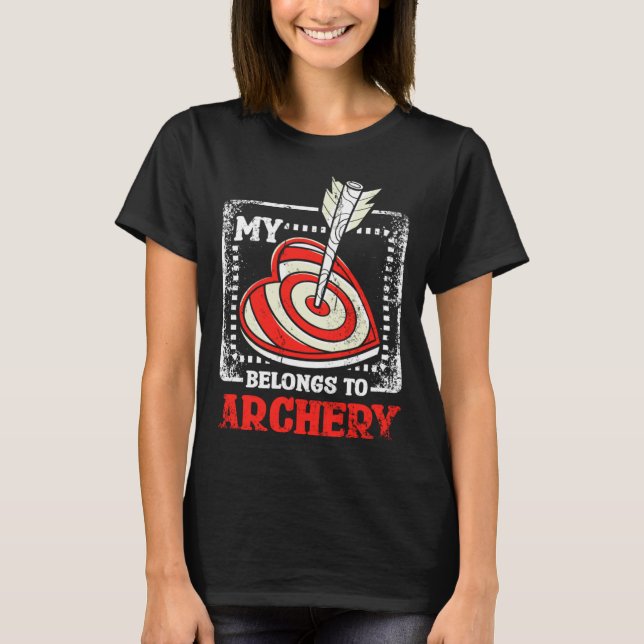 Camiseta My Heart Belongs To Archery (Frente)