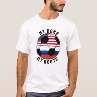 Camiseta My Home My Roots Russia Flag Soccer