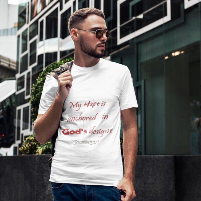 Camiseta My Hope is Anchored in God's Design T-Shirt (Criador carregado)