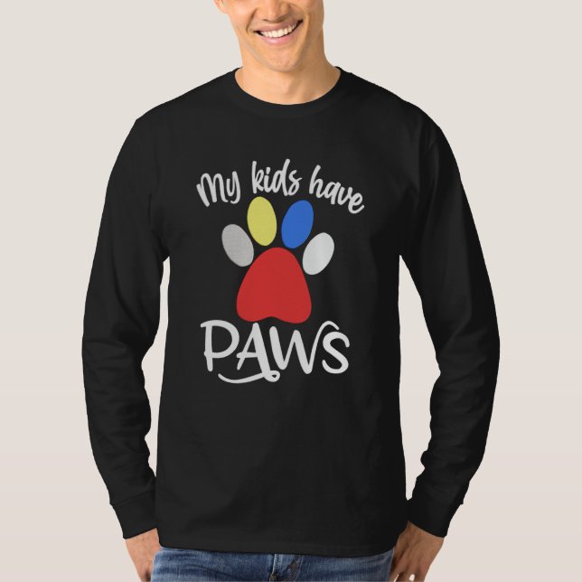 Camiseta My Kids Have Paws (Frente)