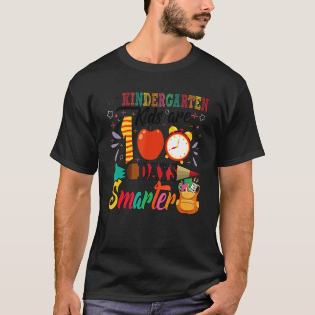 Camiseta My Kindergarten Kids Are 100 Days Smarter 100 Days (Frente)