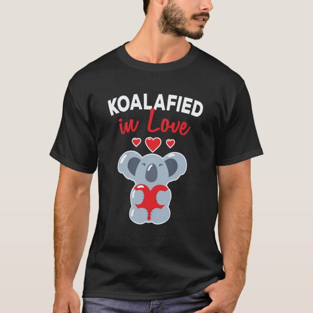 Camiseta My Koala Bear Is My Valentine Cupid Heart Valentin (Frente)