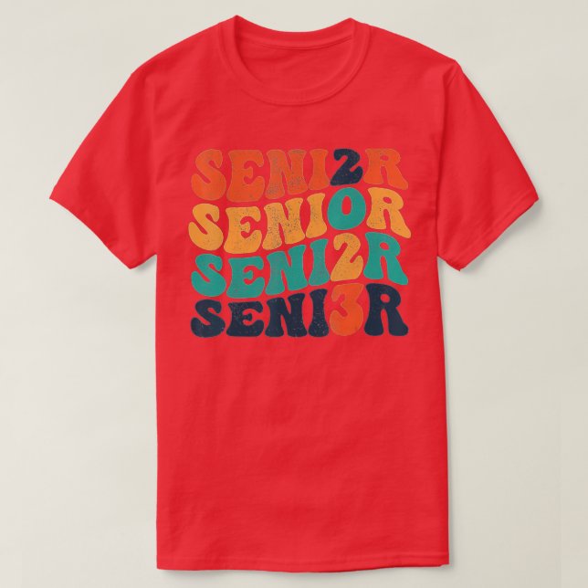 Camiseta My Last First Day Senior 2023 Back To School Class (Frente do Design)