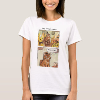 Camiseta "My Life in Chaos" Cotton T-Shirt