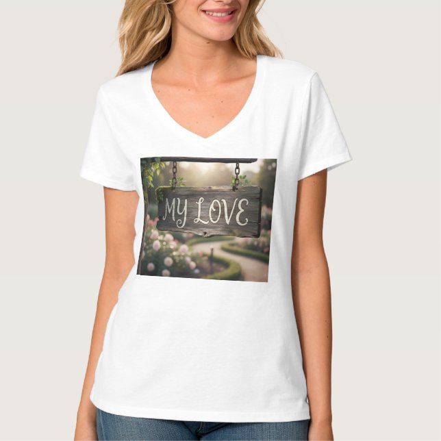 Camiseta My Love Graphic T-Shirt | Romantic Gift Shirt for  (Frente)