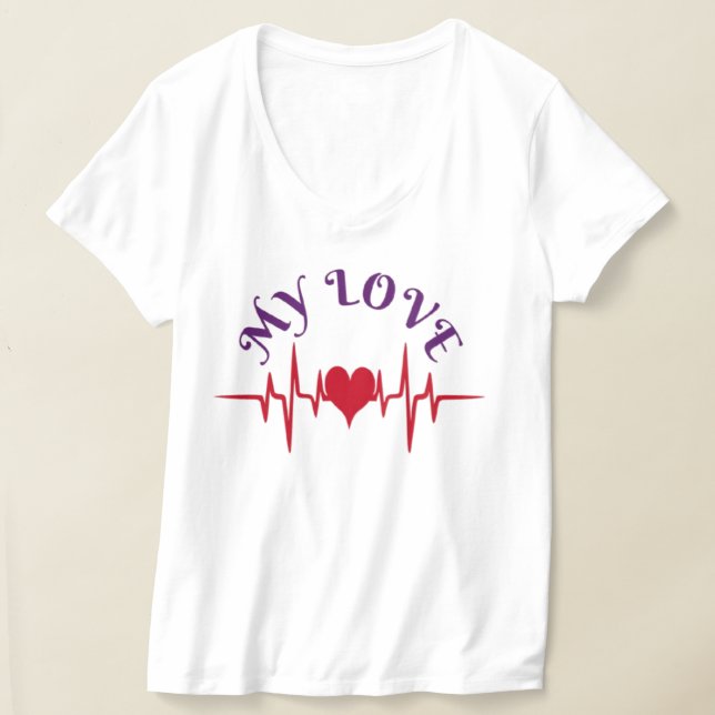 Camiseta My Love – Heartbeat on the Waves (Postura )