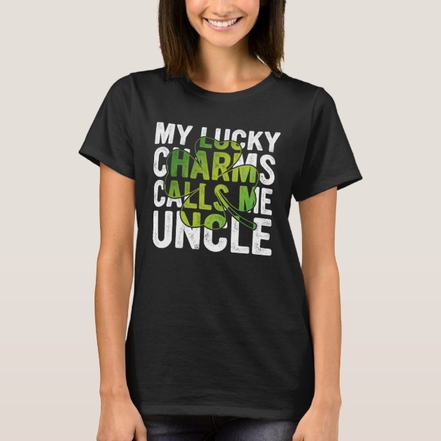 Camiseta My Lucky Charms Call Me Uncle Shamrock C (Frente)