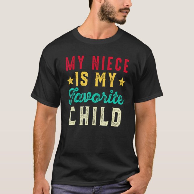 Camiseta My Niece is My Favorite Child  Auntie Uncle (Frente)