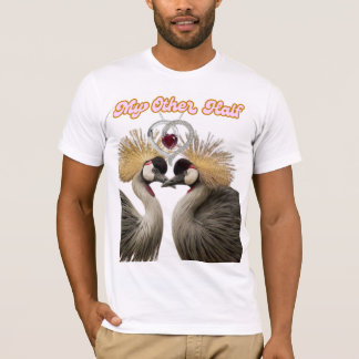 Camiseta "My Other Half – Crowned Cranes Love Print"