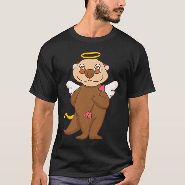 Camiseta My Otter Is My Valentine Sea Otters Cupid Valentin (Frente)