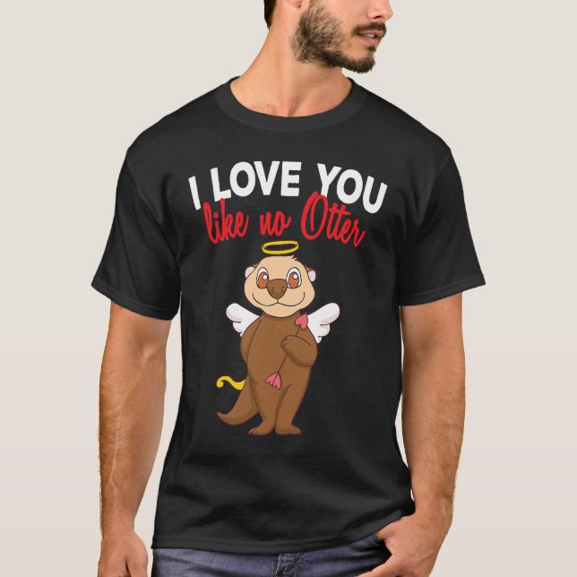 Camiseta My Otter Is My Valentine Sea Otters Cupid Valentin (Frente)