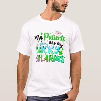 Camiseta My Patients Are My Lucky Charms Lucky Nurse St Pat