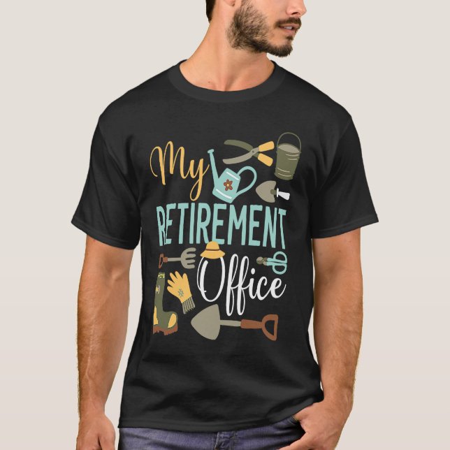 Camiseta My Retirement Office Gardening Retired Grandma Gra (Frente)