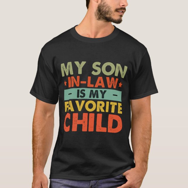 Camiseta My Son In Law Is My Favorite Child Family Groovy  (Frente)