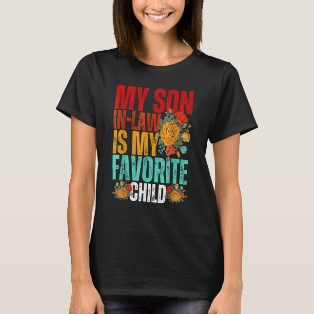 Camiseta My Son In Law Is My Favorite Child Sunflower (Frente)
