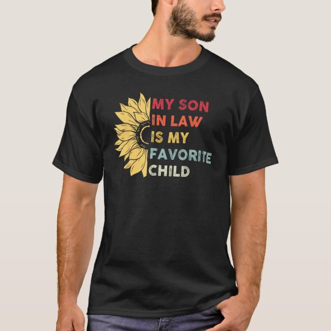 Camiseta My Son In Law Is My Favorite Child Sunflower Mothe (Frente)
