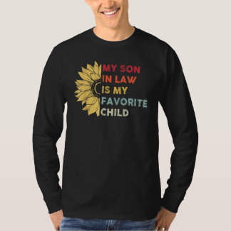 Camiseta My Son In Law Is My Favorite Child Sunflower Mothe