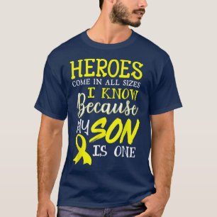 Camiseta My Son Is A Hero Childhood Cancer Awareness 3214