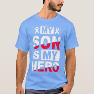 Camiseta My Son Is My Hero Cancer Ribbon Childhood Cancer A