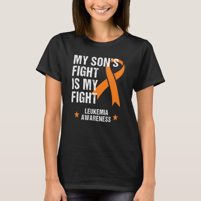 Camiseta My Son's Fight is My Fight Leukemia Awareness (Frente)
