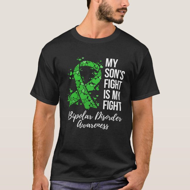 Camiseta My Sonu2019s Fight Is My Fight Bipolar Disorder Aw (Frente)