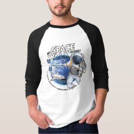 Camiseta My spacewalk Journey | Men 3/4 Sleeve Raglan