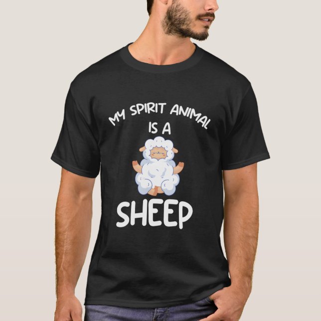 Camiseta My Spirit Animal Is A Sheep Shepherd (Frente)