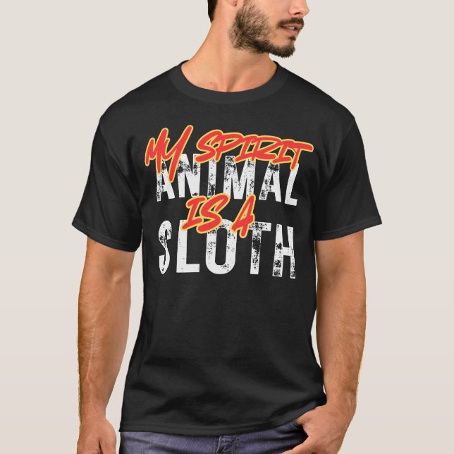 Camiseta My spirit animal is a sloth (Frente)