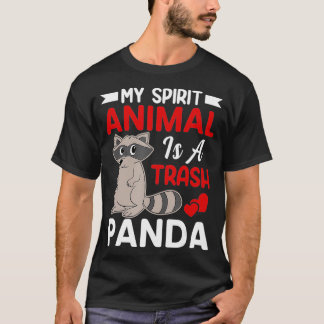 Camiseta My Spirit Animal Is a Trash Panda Funny Raccoon L