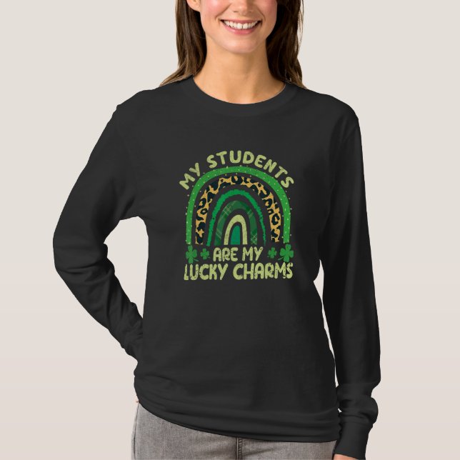 Camiseta My Students Are My Lucky Charms Teacher St Patrick (Frente)