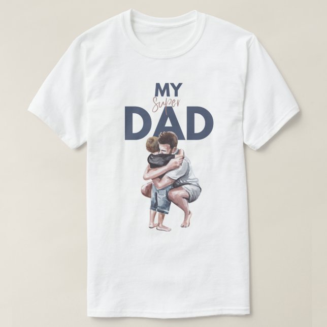 Camiseta "MY SWISH DAD – Dad love t-shirt for men and women (Frente do Design)