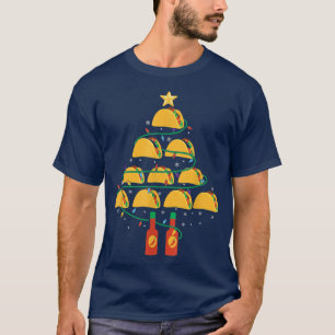 Camiseta MY TACOS CHRISTMAS TREE Pajama Shirt Xmas Funny T-