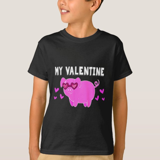 Camiseta My Valentine G Farmer Pet Owner Love Valentines  (Frente)