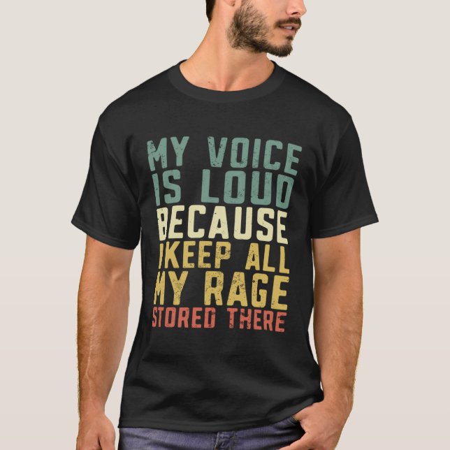 Camiseta My voice is loud Assistant coach  sports coaching (Frente)