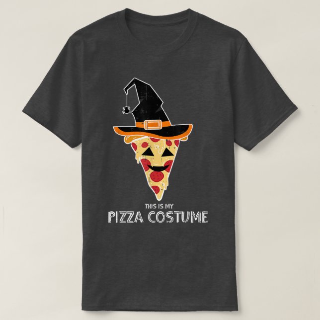 Camiseta My Witch Pizza Costume Easy Italian Food Halloween (Frente do Design)