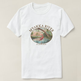 Camiseta Myakka River Florida com Roseate Spoonbill