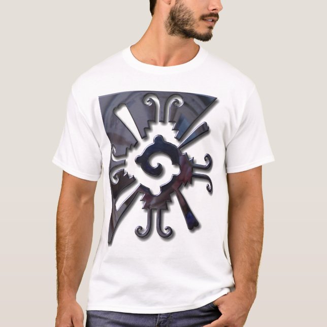 Camiseta Myan Hunab Ku - cromo preto (Frente)