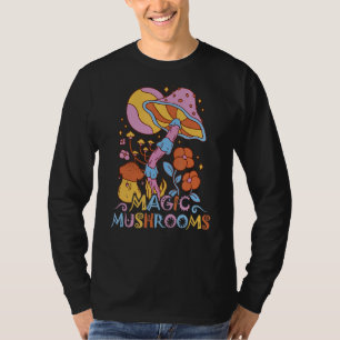 Camiseta Mycologia Cogumelos Mágicos Coloridos Para Hippies