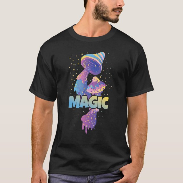 Camiseta Mycologia Cogumelos Mágicos Coloridos Para Hippies (Frente)
