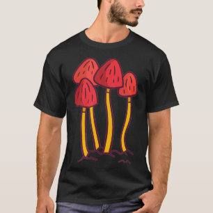 Camiseta Mycologia Fungi Forjando Cogumelo Vermelho Assalta