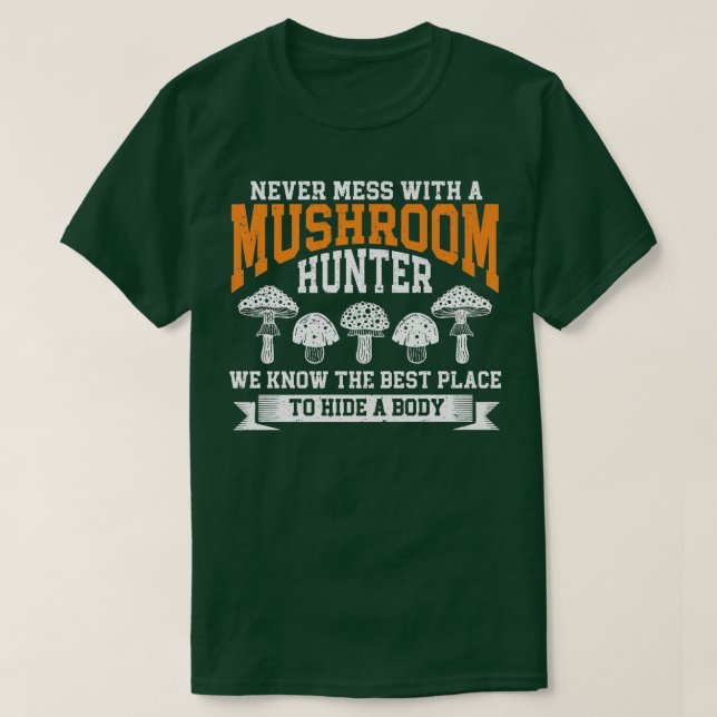 Camiseta Mycology Foraging Fungi Mushroom Hunter Mushroom H (Frente do Design)